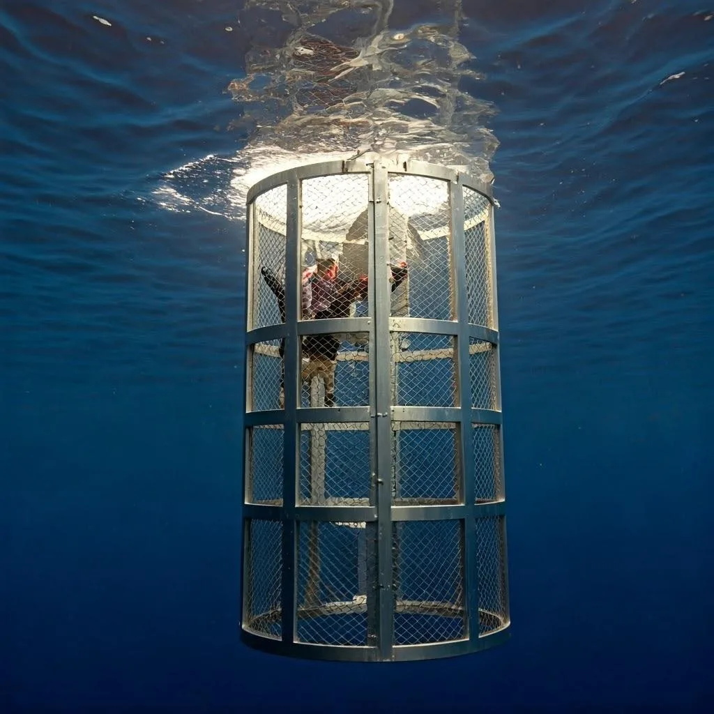 What are the benefits of shark cage diving? 1 shark cage